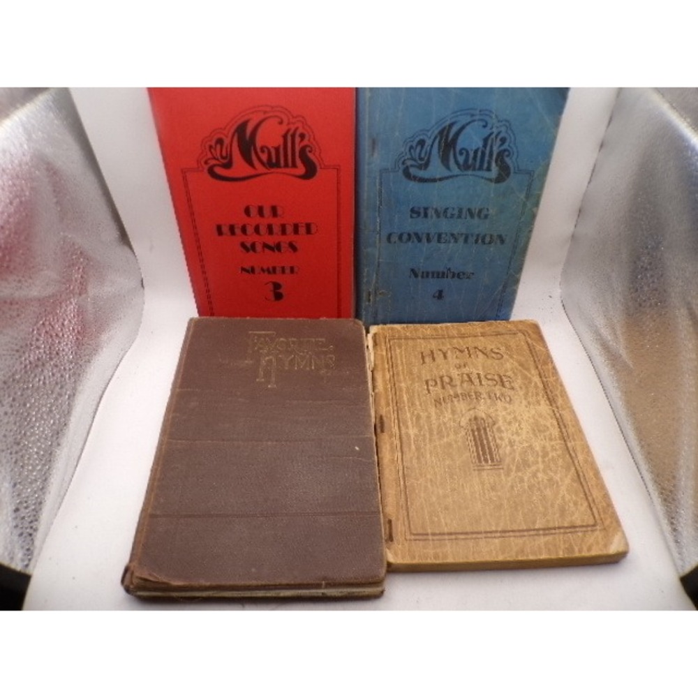 Vintage Hymnal Songbook Lot 4pc Mull Singing Convention Favorite Hymns 1932-1982
